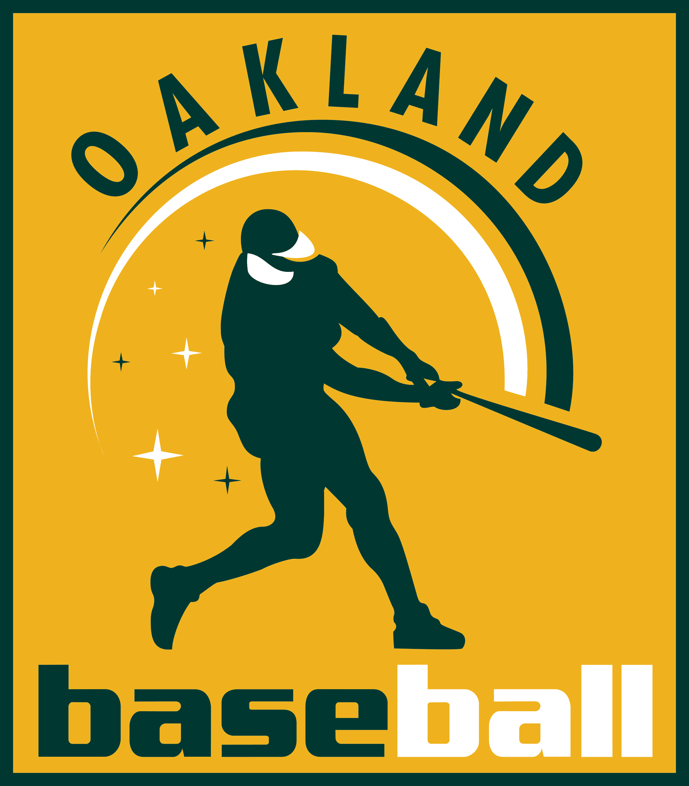 Oakland Athletics  Oakland athletics, Mlb logos, Baseball teams logo