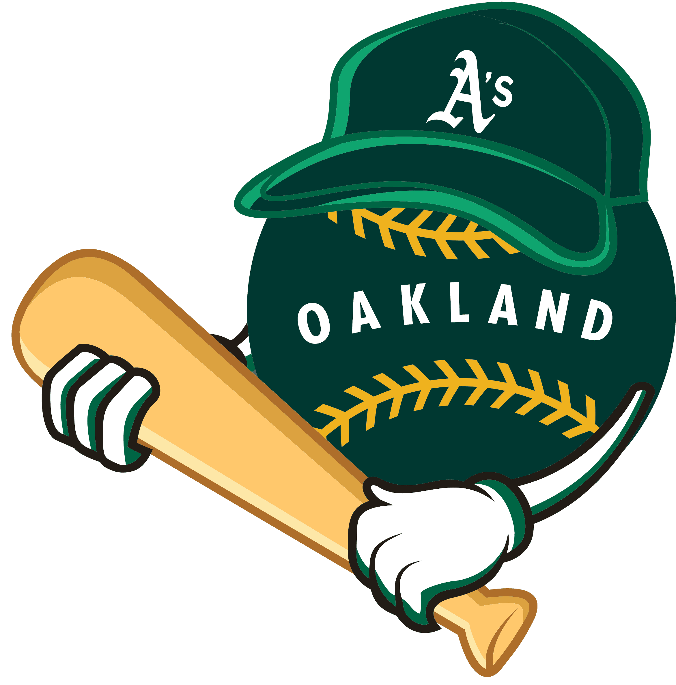 Oakland Athletics SVG • MLB Baseball Team T-shirt Design SVG Cut