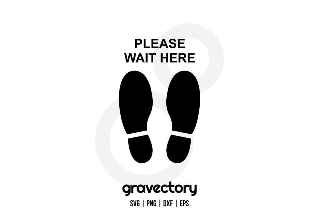 please wait here svg free