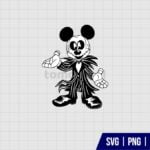 Mickey Jack Skellington SVG