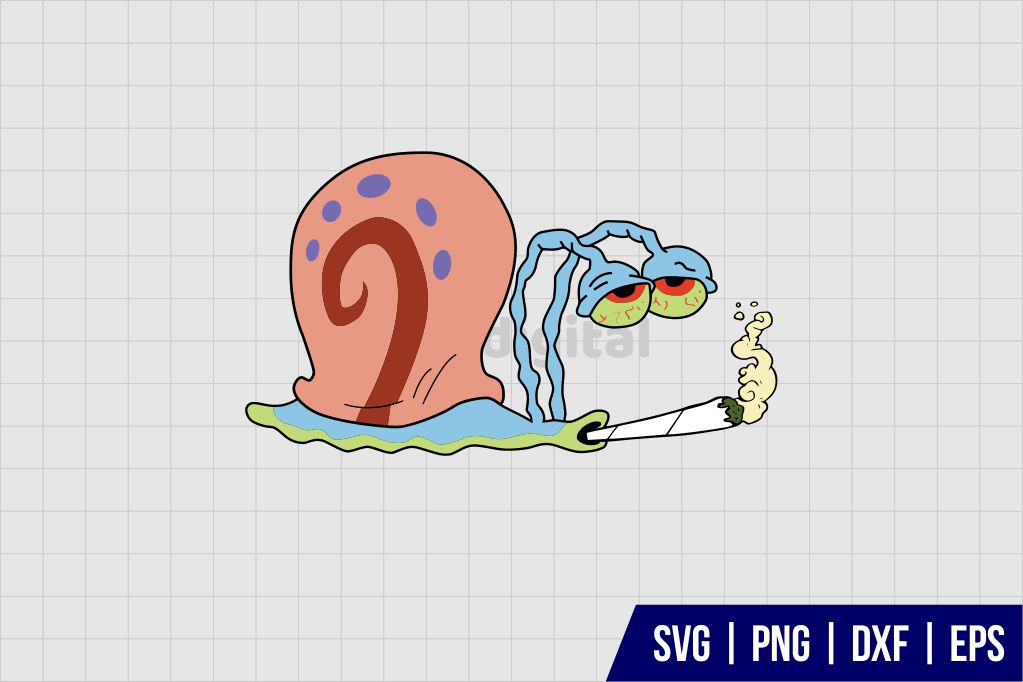 Stoner Gary Spongebob SVG
