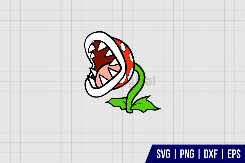 Super Mario Bros Piranha Plant SVG