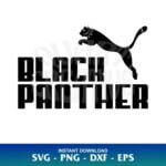 Black Panther Puma SVG