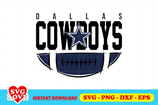 Dallas Cowboys Football Team SVG - Gravectory