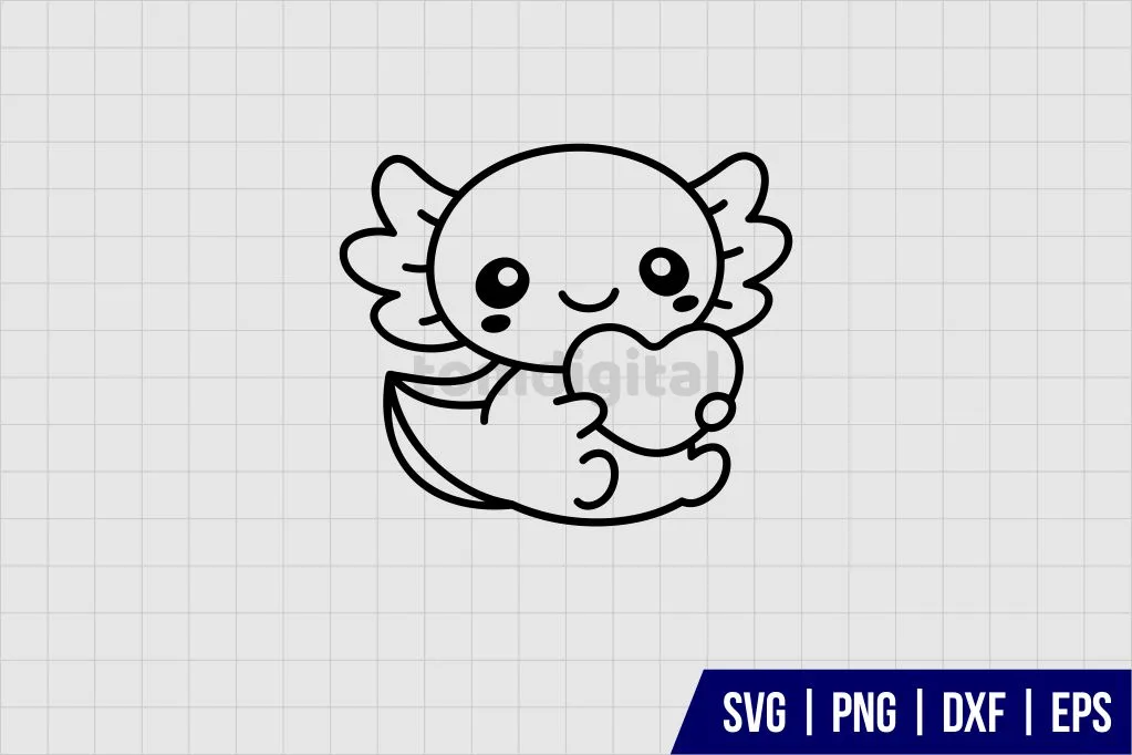 Baby Axolotl SVG