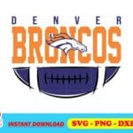 Denver Broncos football Team SVG