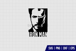 Iron Man Face SVG