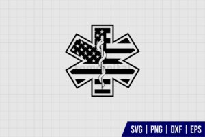 Star Of Life EMS Paramedic SVG