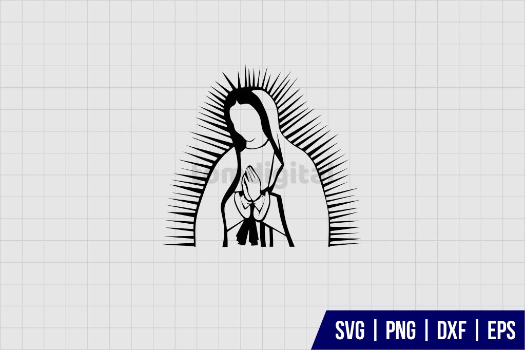 Virgin Mary SVG Cut File