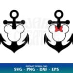 mickey head anchor svg