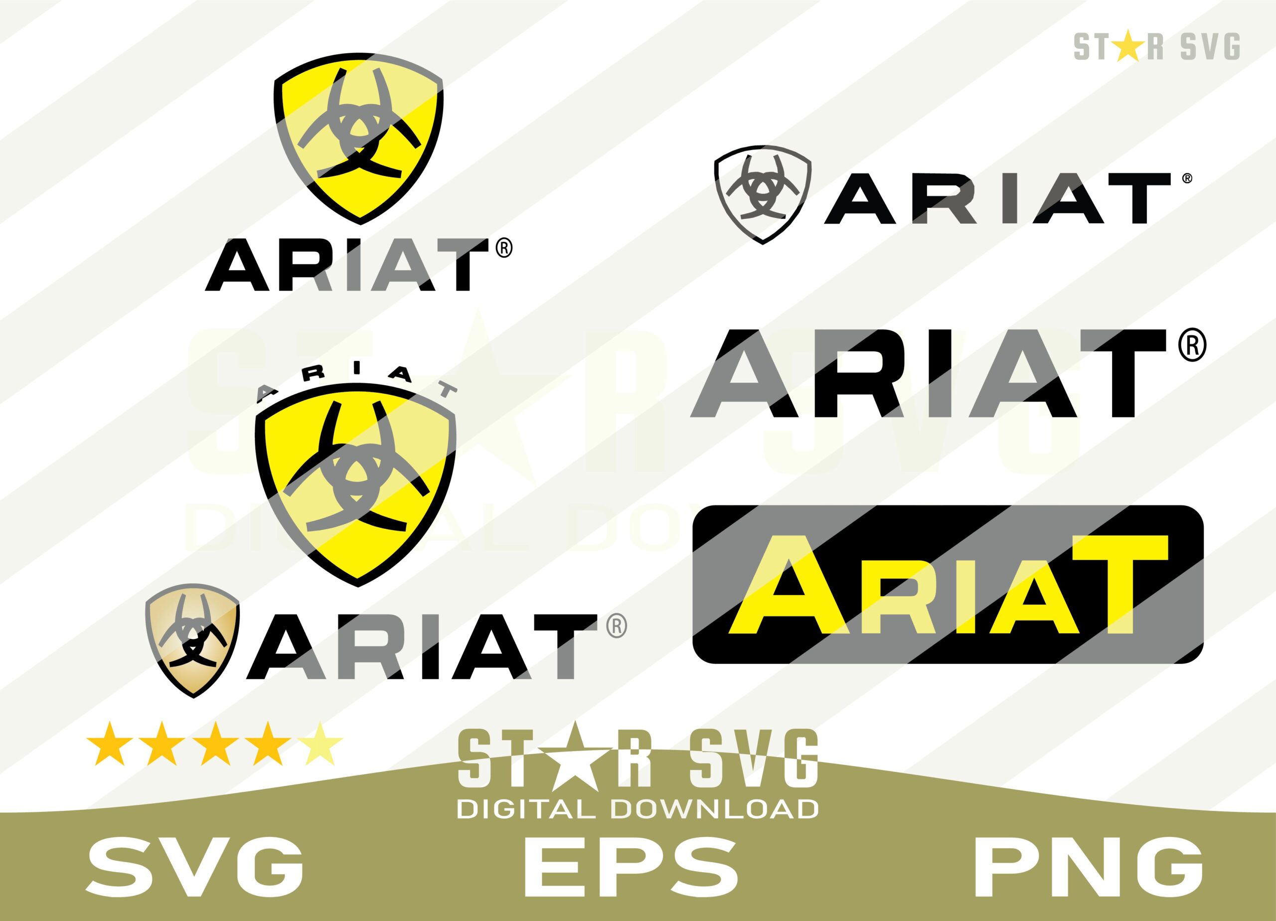 ARIAT Logo SVG EPS PNG Bundle - Ariat - Gravectory
