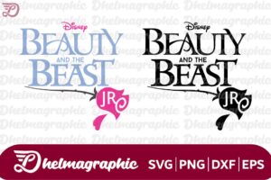 Beauty and the beast logo SVG