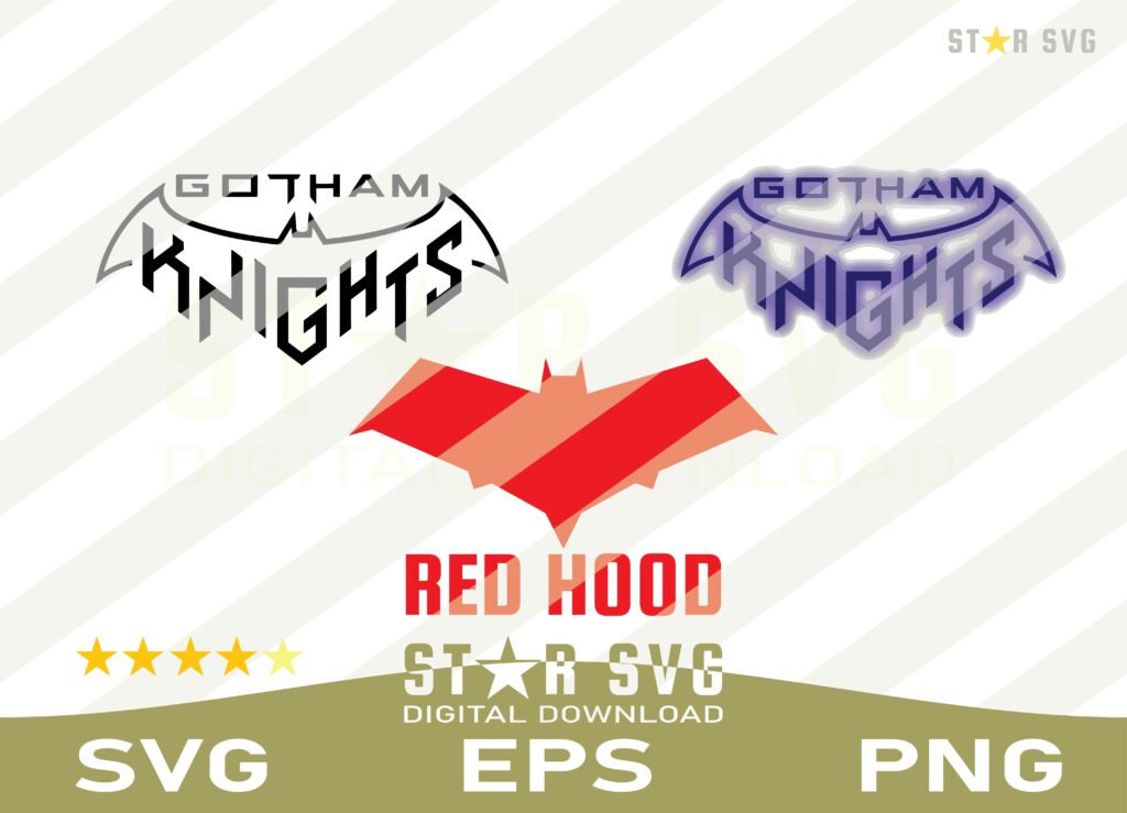 Gotham Knight - Red Hood SVG DC Comics