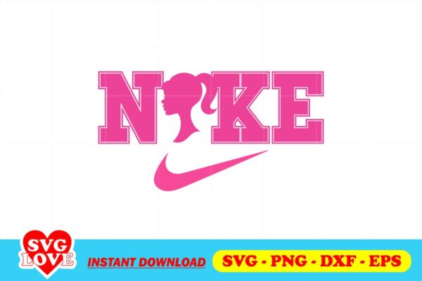 Barbie Nike Logo SVG - Gravectory