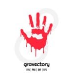 Bloody Hand SVG Free