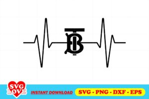 burberry logo heartbeat svg