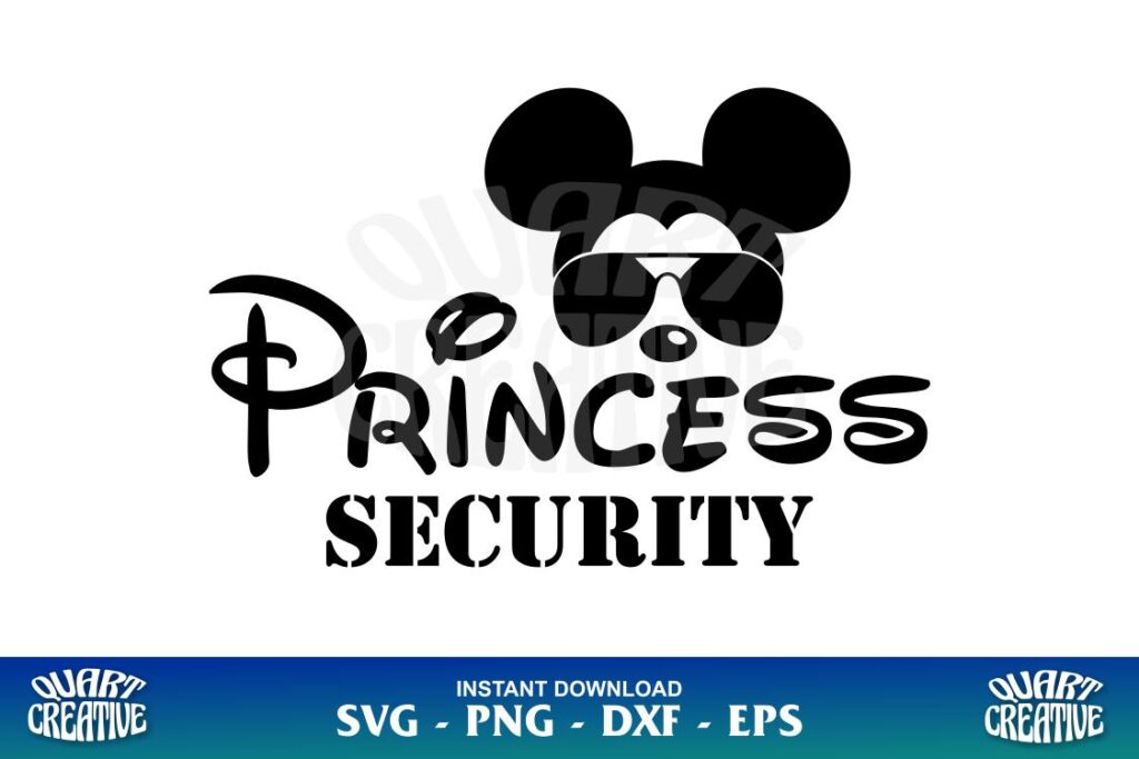 disney princess security svg cut file