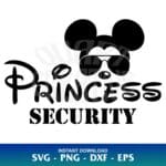 disney princess security svg cut file