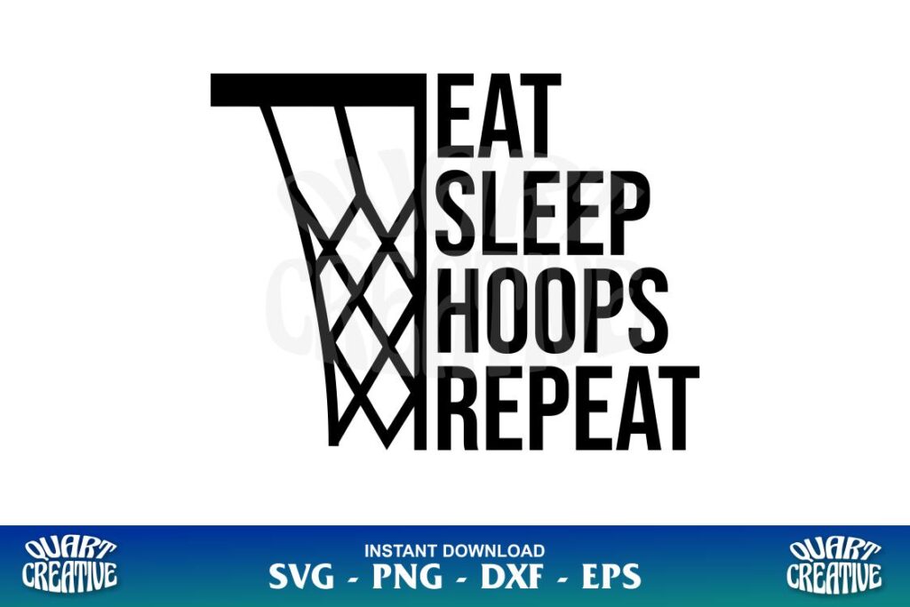 eat sleep hoops repeat svg Eat Sleep Hoops Repeat SVG