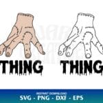 Thing Wednesday Addams SVG