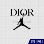 Air Dior Michael Jordan SVG