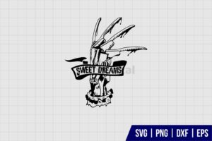 Freddy Krueger Sweet Dreams SVG