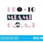 LEO MIAMI GOAT SVG