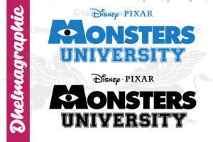 Monster University, Disney, Pixar SVG