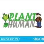 PLANT VS HUMAN SVG