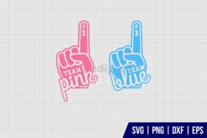 Team Pink Team Blue SVG