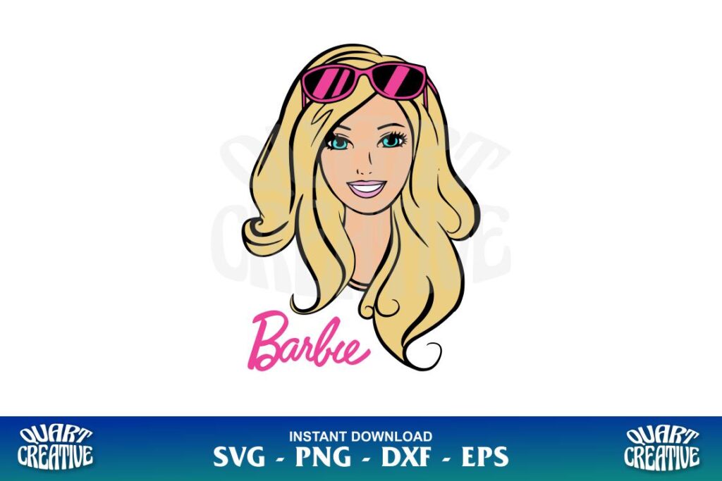 barbie head svg
