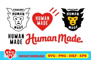 human made logo svg bundle