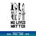 no lives matter horror movie characters svg
