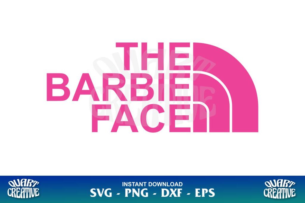 the barbie face svg