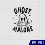 Ghost Malone Halloween SVG