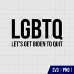 LGBTQ – Lets Get Biden To Quit SVG