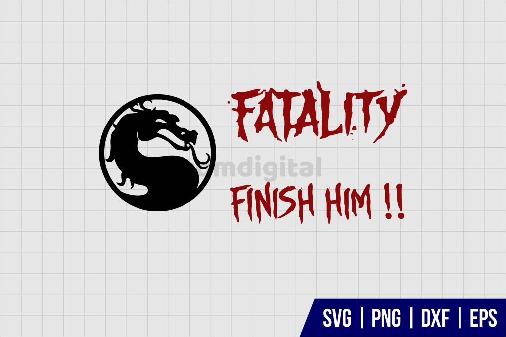 MK Fatality Finish Him SVG