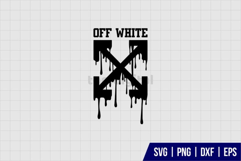 Off White Logo Drip SVG - Gravectory
