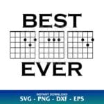 best dad ever guitar chords svg