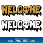 halloween welcome svg
