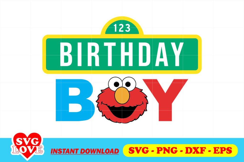 sesame street birthday boy svg Sesame Street Birthday Boy SVG