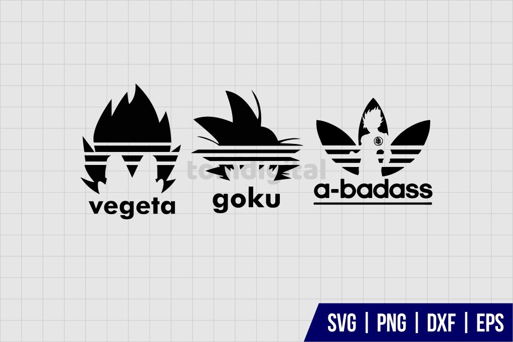 Adidas Vegeta A-badass Goku SVG