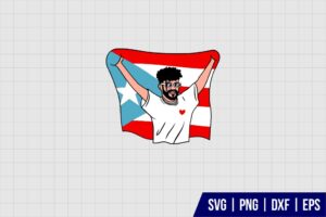 Bad Bunny SVG Puerto Rico SVG