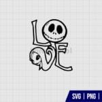 Love Jack Skellington and Sally SVG