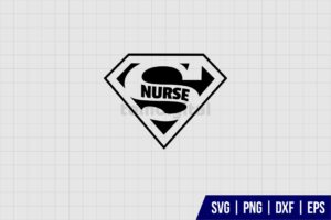 Superman Nurse SVG