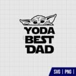 Yoda Best Dad SVG
