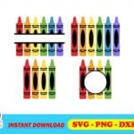 Crayon Monogram SVG File