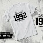 limited edition 1992 SVG tshirt design