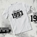 limited edition 1993 SVG tshirt design