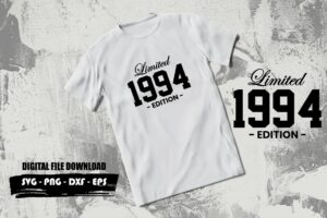 limited edition 1994 SVG tshirt design